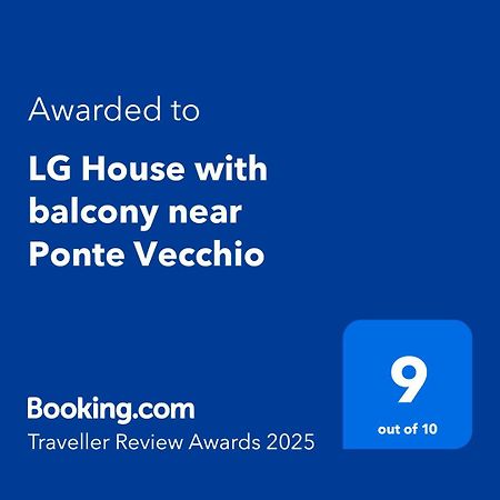 Lg House With Balcony Near Ponte Vecchio Lägenhet Florens Exteriör bild